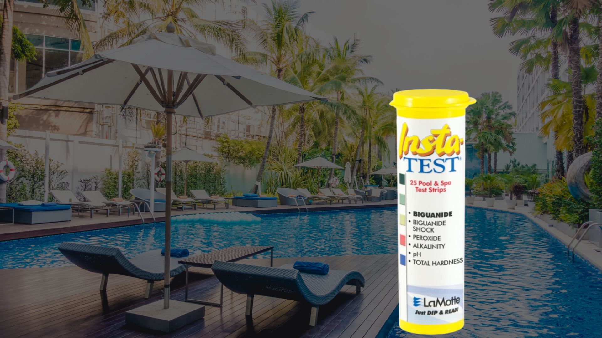 Reliable Pool Care with LaMotte Insta-TEST® Biguanide Test Strips