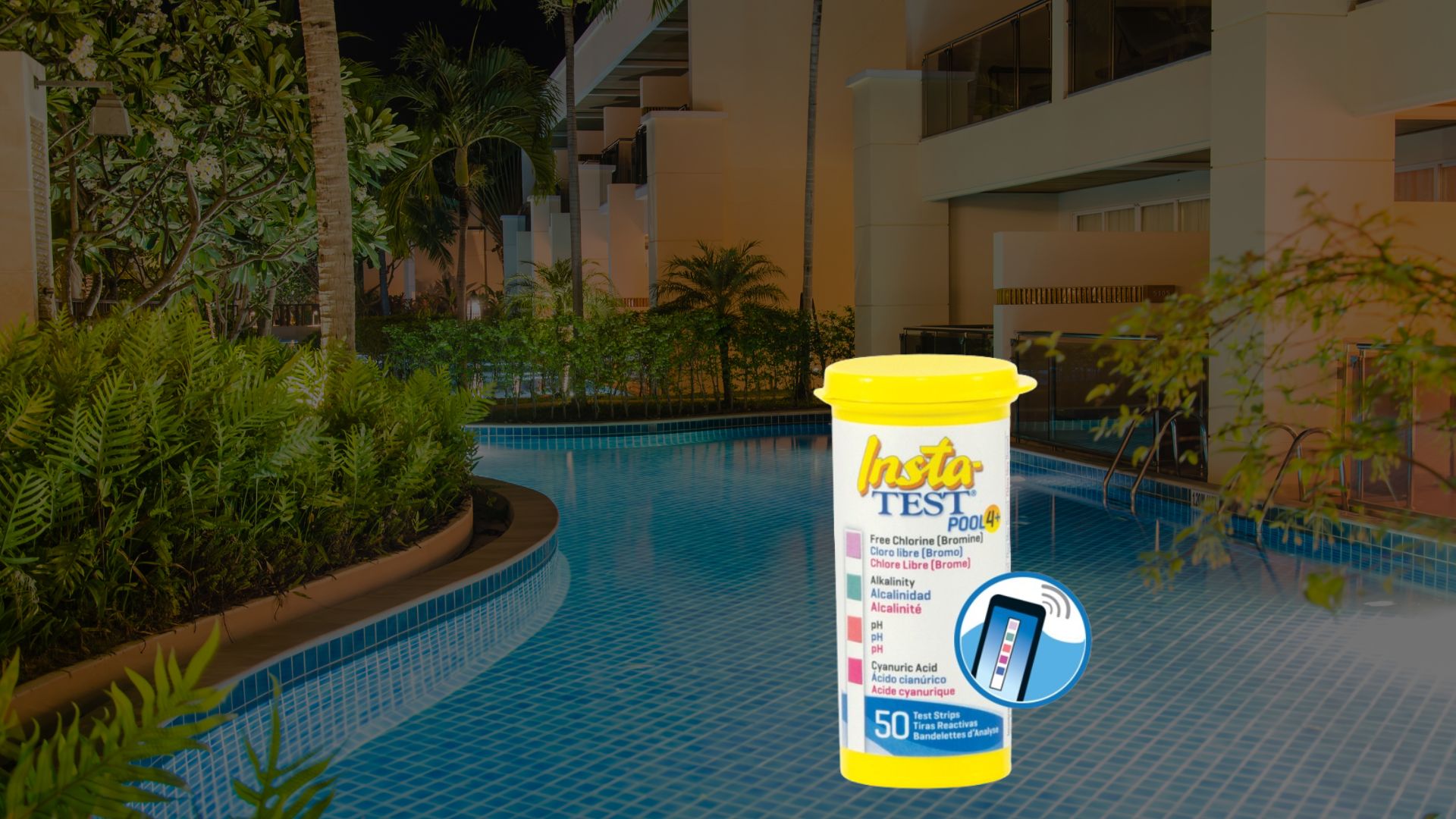 Effortless Pool Maintenance: Insta-TEST® Pool 4 Plus Test Strips for Crystal-Clear Water